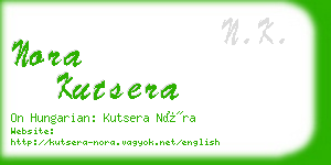 nora kutsera business card